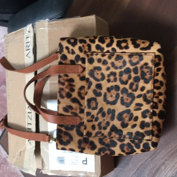 Madewell small leopard transport tote - Picture 2 of 6